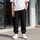 thumbnail image 5 of Ceisia Boys Elastic Waist Casual Athletic Pants Cotton-Linen Like Stretchy Breathable Cuffed Ankles Sweatpants for 5-15 Years Black for 11-12 Years Gifts, 5 of 7