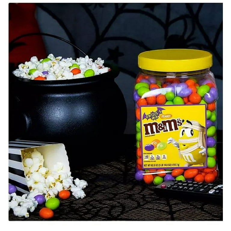 M&M Ghouls Mix Halloween Candy Assortment Variety - Spooky Colors Milk  Chocolate and Peanut MMs - Fun Seasonal MM Candies (2 Bags Total) - 11.4 oz