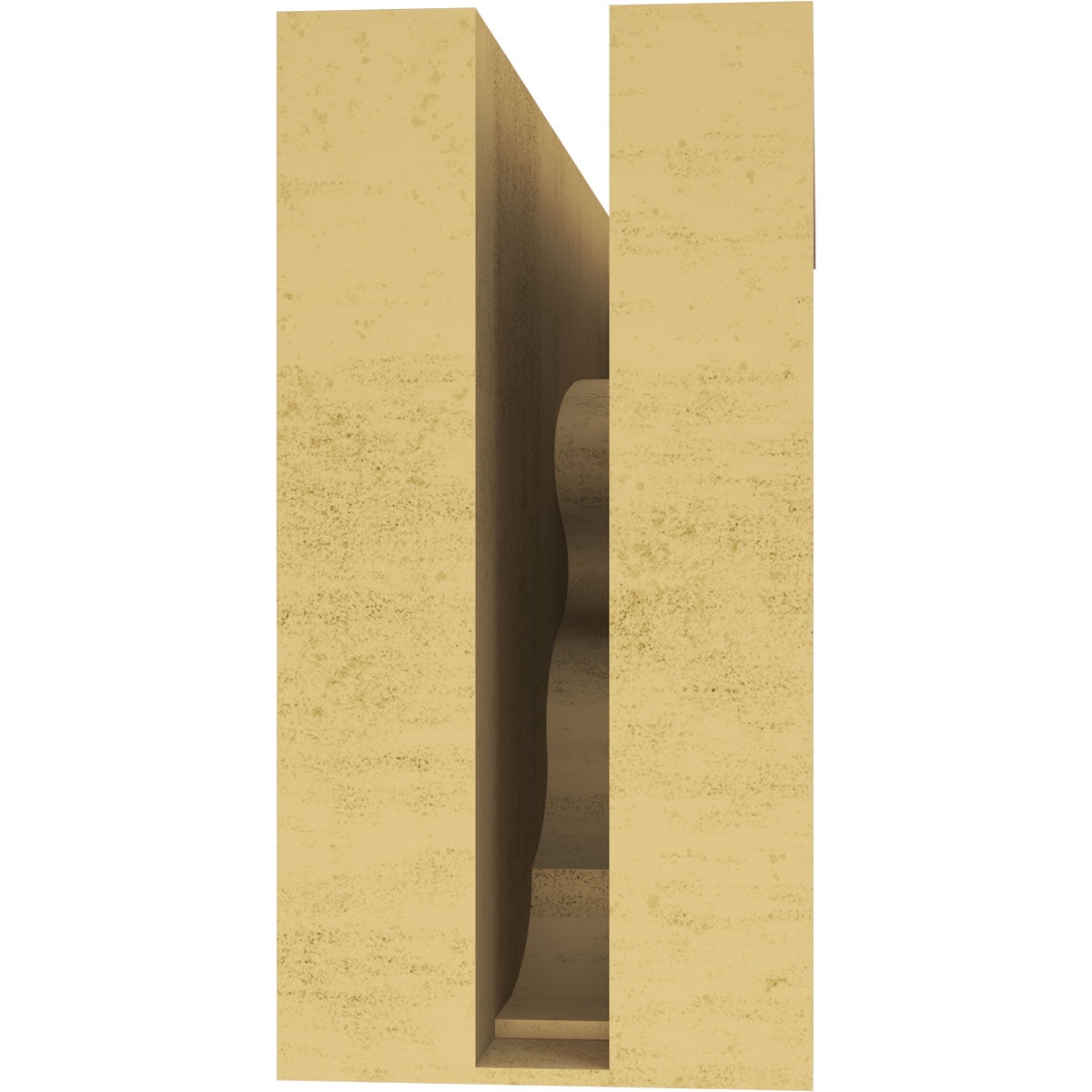 4"W x 12"D x 8"H Classic Highland Rough Cedar Woodgrain TimberThane Corbel, Primed Tan