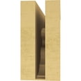 thumbnail image 4 of 4"W x 12"D x 8"H Classic Highland Rough Cedar Woodgrain TimberThane Corbel, Primed Tan, 4 of 6