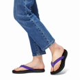 thumbnail image 5 of STQ Flip Flops for Women Quick Dry Yoga Mat Beach Sandals Comfortable for Summer Black Purple Size 9, 5 of 8
