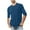 Blue, variant on Dianli Up to 65% off Cotton T-Shirts for Men Solid Plush T Shirts Lapel Collar Elbow-Length Tops for Male Breathable Athleisure T-Shirts Black XXXXL