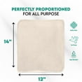 thumbnail image 2 of Zuperia 50-pack Shop Towels, (14" x 12" inches) Cotton Reusable Cleaning Rags, Multipurpose Garage and Automotive Cloths, (White), 2 of 7