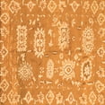 thumbnail image 1 of Ahgly Company Indoor Square Abstract Orange Modern Area Rugs, 6' Square, 1 of 4