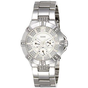 Guess Confetti Diamonds Purple Dial Purple Steel Strap Watch for Women - W0774L4
