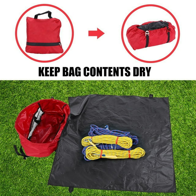 Sac d'Escalade, 210D Oxford Tissu Sac de Randonnée Sac de Bâche Pliable pour le Camping pour la Randonnée