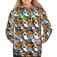 thumbnail image 3 of KLL Happy Halloween2 for Womens Pullover Hoodie with Pocket Hooded Long Sleeve Shirts Sweatshirt for Women-Large, 3 of 7