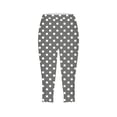 thumbnail image 4 of FNFYFH Womens Capri Leggings Polka Dot Skinny Capris Pants Slim Fit Stretch Cropped Yoga Pants, 4 of 6