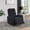 Black, variant on 36" Swivel Recliner Chair ,Rocker Recliner ,Upholstered Lounge Chair With 2 Position Rock Microsuede Velvet Manual Release For Living Room Leisure Rest Space, Yellow
