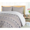 thumbnail image 5 of Ambesonne Ethnic Duvet Cover Sets, Ornate Motif, 2-King, Eggshell and Blue, 5 of 7