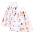 thumbnail image 1 of Heliisoer 2 Pcs Jupe Couche Réutilisable Confortable pour Bébé 1 Garçon Fille Entraînement, 1 of 3