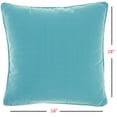 thumbnail image 5 of Light Blue Velour Throw Pillow, 5 of 5