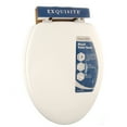 Exquisite Elongated Wood Toilet Seat, White
