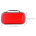 thumbnail image 2 of Raindrops Handheld Game Console Bag 1Set Red PU Gamepad Storage For Travel, 2 of 7