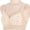 Beige, variant on Womens Wirefree Seamless Nursing Bra Front Closure Floral Plus Size Bra for Lounge & Sleep Purple,Size S