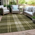 thumbnail image 6 of Addison Rugs Chantille Indoor/Outdoor Transitional Plaid Olive Washable Rectangle Rug, 9' x 12', 6 of 6