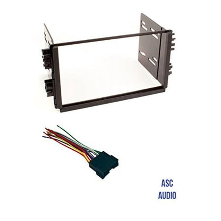 Kia Spectra Radio - ASC Audio Car Stereo Radio Dash Kit and Wire Harness for installing a Double Din Radio for 2001 - 2004 Kia Optima, 2003 - 2005 Kia Rio, 2003 - 2005 Kia Sedona, 2003 Kia Spectra