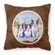 thumbnail image 1 of "Caroline's Treasures 7005PW1414 Almohada decorativa de tela Boston Terrier Trio, 14" de alto x 14 "de ancho, multicolor" Caroline's Treasures 7005PW1414, 1 of 1