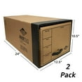 thumbnail image 3 of UOFFICE Quick Stack Drawer File Boxes, Cardboard Drawers, 2 Count, 24" x 12.5" x 10.5", 3 of 11
