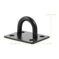 thumbnail image 4 of EcoNesxp 2pcs Fixed Hammock Hook Heavy Duty Hook Stainless Steel Eye Plate Pad Eye Plate Ceiling Anchor Heavy Duty Hammock Hook Pieces Fixed Hammock Hook Heavy Duty Hook Stainless Steel Eye Plate Pad, 4 of 5