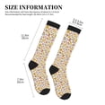 thumbnail image 4 of Pofeuu Coffee Donuts Print Compression Socks for Women & Men Circulation - Best Support for Nurses,Running,Athletic,Sports, 4 of 7