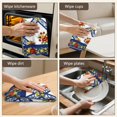 thumbnail image 5 of 2 Pcs Pioneer Flower Floral Print Pattern Kitchen Towels, Funny Microfiber Dish Towel Set, 18" X 26" Tea Towels, 5 of 6
