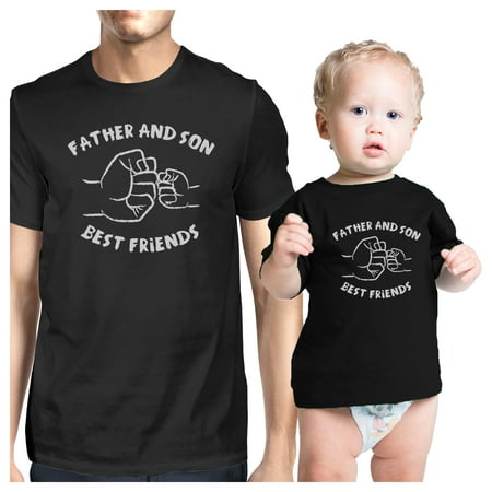 Father And Son Best Friends Black Matching Shirts Father's Day (Matching Things For Best Friends)