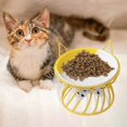 thumbnail image 6 of Cat Dog Bowl Snack Canned Dish with Metal Raised Stand Drinking Eating Feeding Bowl Nordic Cat Bowl Ceramic, 6 of 9