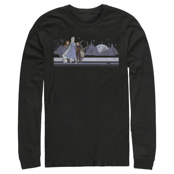 Men's Frozen 2 Winter Travelers  Long Sleeve Shirt Black X Large