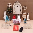 thumbnail image 2 of Décor de Noël 22 Pcs Maison de Fée Décor Festif Ensemble de Maison Miniature pour Armoire d'Angle, 2 of 10
