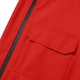 thumbnail image 4 of Kalauyu Mens Hood Windproof Rain Jacket Lined Drawstring with Multi Flap Pocket Water Resistant Hiking Daily Spring Fall Outdoor Coat Tops, 4 of 6