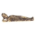 thumbnail image 2 of Buddha Sculpture, Brass 1.8in Long Reclining Buddha Statue  For Home, 2 of 8