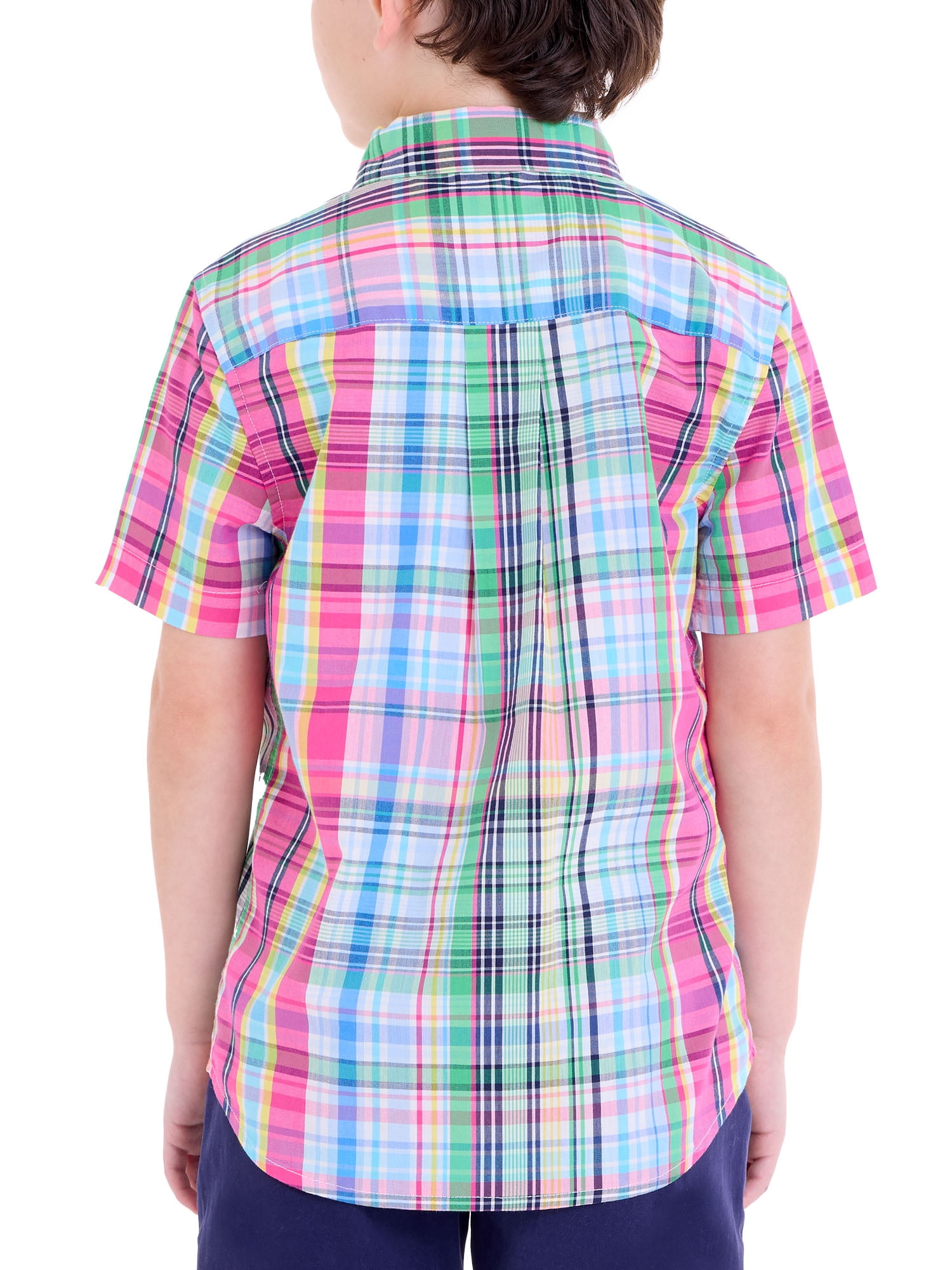 U.S. Polo Assn. Short Sleeve Button-Up Shirt for Boys, Sizes 4-18