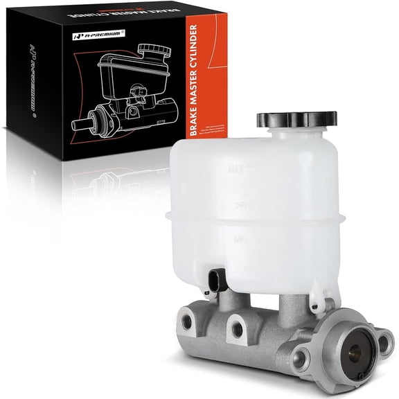A-Premium Brake Master Cylinder with Reservoir Compatible with Chevy, Cadillac and GMC Vehicles - Silverado 1500 2500 3500, Suburban 1500 2500, Sierra 1500 2500 3500, Yukon XL 1500 2500, 2001-2002