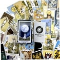 thumbnail image 5 of Cartas de Tarot de conejo de alta calidad en caja de lata de Metal, juegos de mesa de 10cm x 6cm, borde Chapado en verde dorado, 78 tarjetas con manual de papel4592, 5 of 5