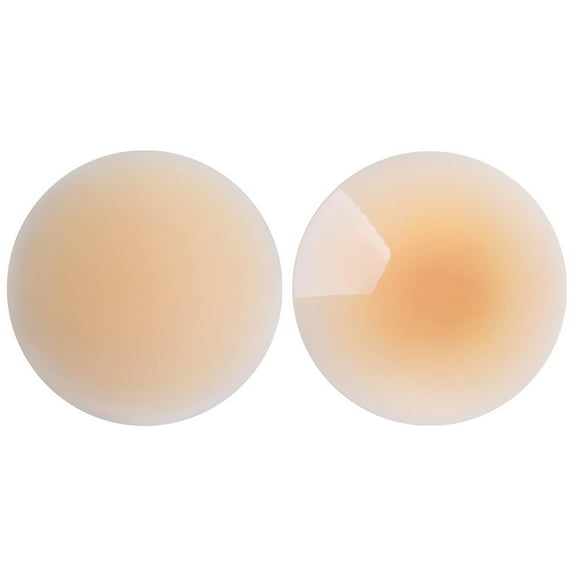 DeeYoung Silicone Self-Adhesive Nipple Covers, 2 Pack，Natural