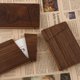 thumbnail image 4 of 3X Estuche Portátil de Madera para Tarjetas de Presentación Hombres y Mujeres Portatarjetas de Regalo de Negocios Portátil Madera de Nogal, 4 of 5