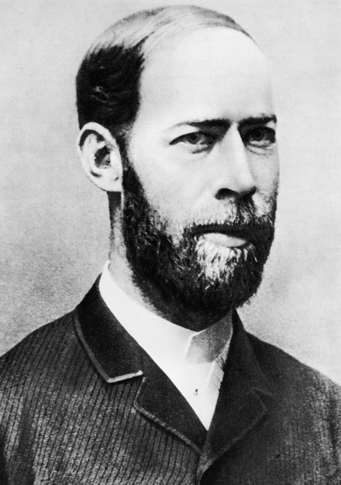 Heinrich Hertz (1857-1895) Ngerman Physicist Rolled Canvas ...