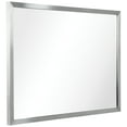 thumbnail image 5 of Empire Art Direct Contempo Stainless Steel Gold Wall Mirror Brushed Silver 24" x 36" Silver, 5 of 14