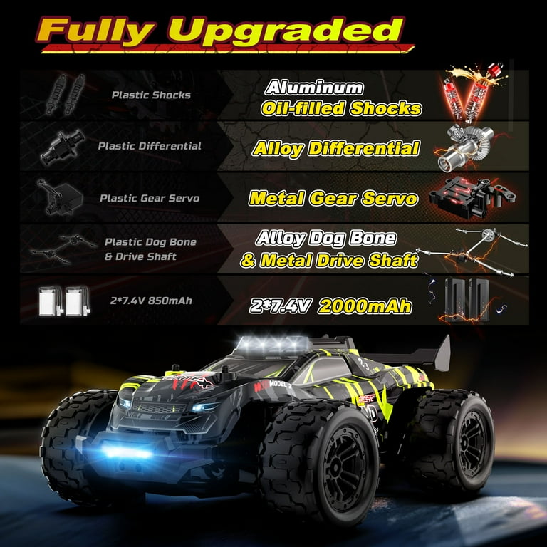 DEERC 1/14 Fast Brushless RC Car for Adults, 43 MPH High Speed 4x4
