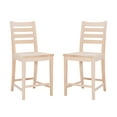 thumbnail image 2 of Linon Holdrege Counter Stools, 22.5" Seat Height, Set of 2, Unfinished, 2 of 14