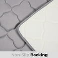 thumbnail image 4 of 2 Piece Geometric Design Solid Color Memory Foam Rug Set Non-Slip PVC Backing, 4 of 7
