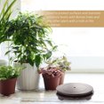 thumbnail image 2 of TEHAUX Indoor Flowerpot Stand Drip Tray for Planters Brown 1Pcs, 2 of 5