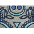 thumbnail image 4 of Feizy Saphir Callo Modern Damask, Tan/Taupe/Blue, 2'2" x 4' Accent Rug Sheen Fade Resistant Bohemian & Eclectic Ikat Design Carpet for Living Dining Bed Room, 4 of 5
