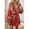thumbnail image 1 of a.Jesdani Floral Shirred Mini Dress: Elegant Daily Flair!, 1 of 8
