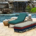 thumbnail image 5 of ARDEN ProFoam Essentials Outdoor Chaise Lounge Cushion, 72 x 21, Patio Cushion, Rain-Proof, Fade Resistant, Peacock Blue Green Texture, 5 of 7
