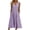 Purple, variant on Odeerbi Midi Dresses for Women Fashion Casual Sleeveless V-Neck Button Striped Print Pocket Dress Gray
