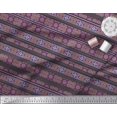 thumbnail image 2 of Soimoi Polyester Crepe Fabric Stripe & Moroccan Kaleidoscope Printed Fabric 1 Yard 42 Inch Wide, 2 of 3