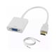 thumbnail image 1 of Cable Convertidor Transhine  HDMI a VGA con Cable de Audio de 3.5 mm Blanco, 1 of 2