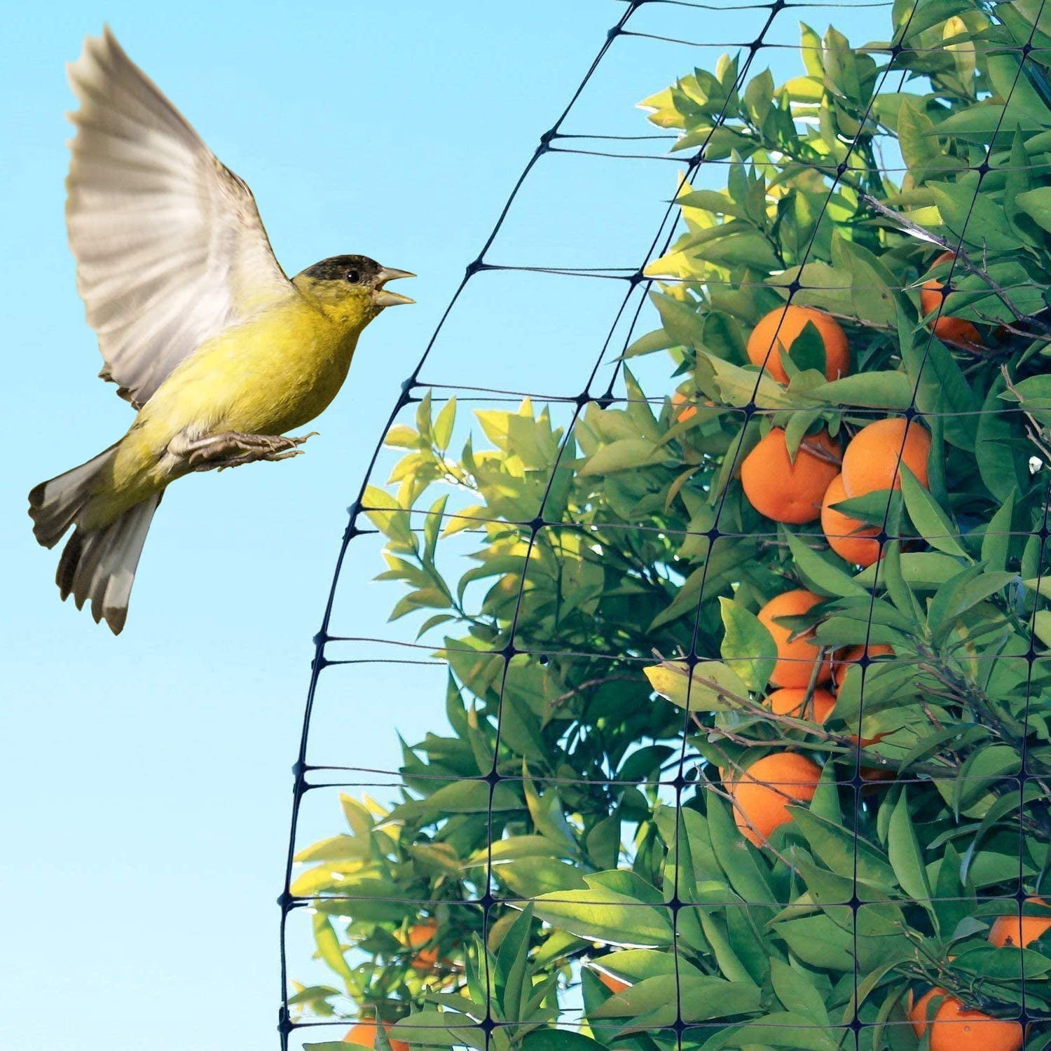Deer Fence Netting, 7 x 100 Feet Anti Bird Deer Protection Net Reusable Protective Garden Netting for Plants Fruit Trees Vegetables Against Birds and Other Animals